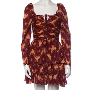 NWT House of Harlow 1960 × Revolve Ruffle Tiered Mini Dress